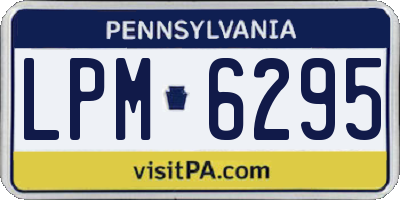 PA license plate LPM6295