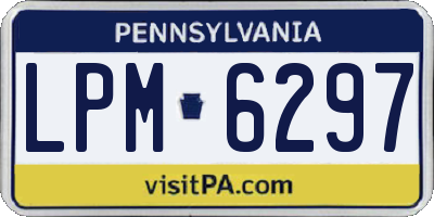 PA license plate LPM6297