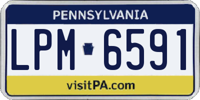 PA license plate LPM6591
