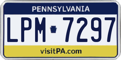 PA license plate LPM7297