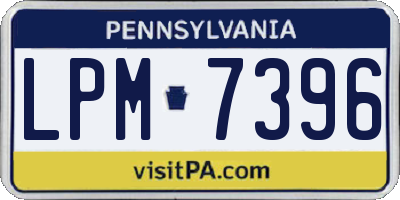 PA license plate LPM7396