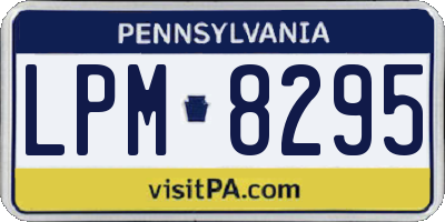 PA license plate LPM8295