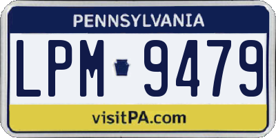 PA license plate LPM9479
