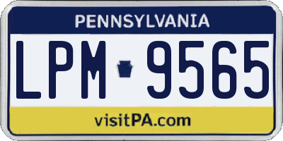 PA license plate LPM9565