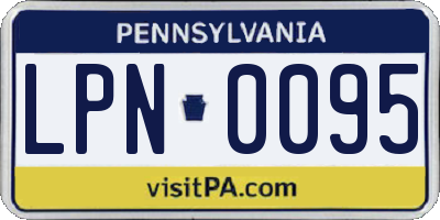 PA license plate LPN0095