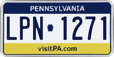PA license plate LPN1271