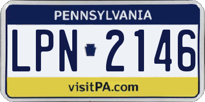 PA license plate LPN2146