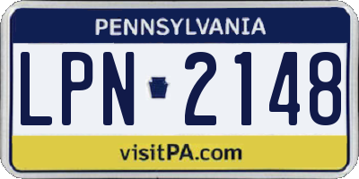 PA license plate LPN2148