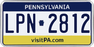 PA license plate LPN2812