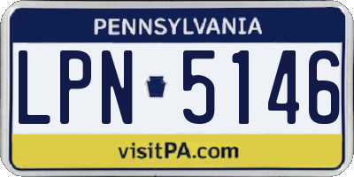 PA license plate LPN5146