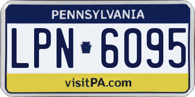 PA license plate LPN6095
