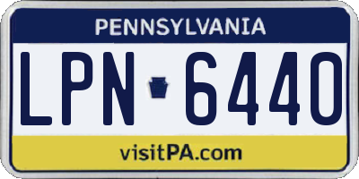 PA license plate LPN6440