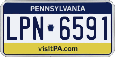 PA license plate LPN6591