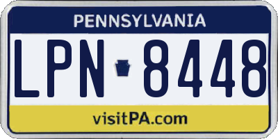 PA license plate LPN8448