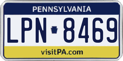 PA license plate LPN8469