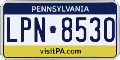 PA license plate LPN8530