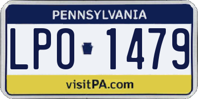 PA license plate LPO1479