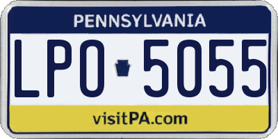 PA license plate LPO5055
