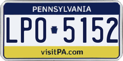 PA license plate LPO5152