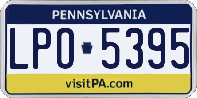 PA license plate LPO5395