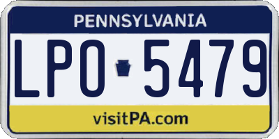 PA license plate LPO5479