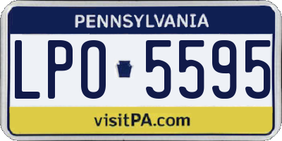 PA license plate LPO5595