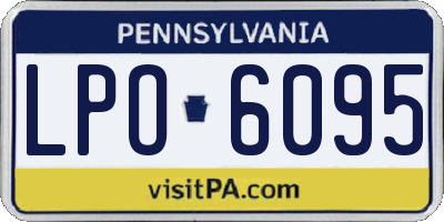 PA license plate LPO6095