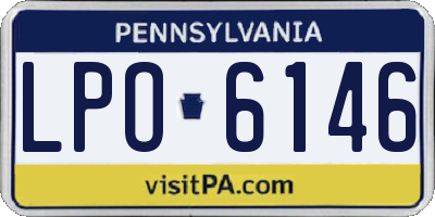 PA license plate LPO6146