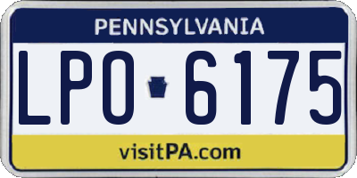 PA license plate LPO6175