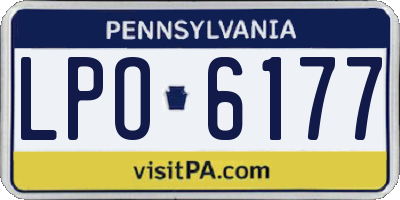 PA license plate LPO6177
