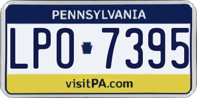 PA license plate LPO7395
