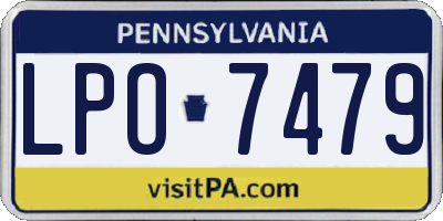 PA license plate LPO7479