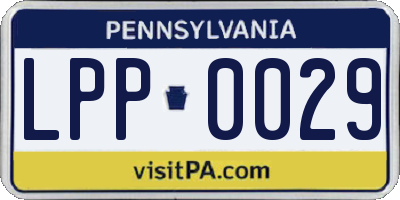 PA license plate LPP0029