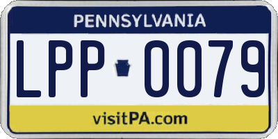PA license plate LPP0079