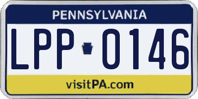 PA license plate LPP0146