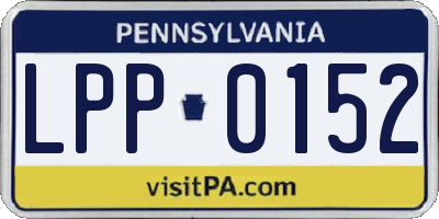 PA license plate LPP0152