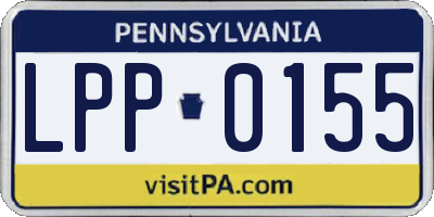 PA license plate LPP0155