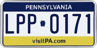 PA license plate LPP0171