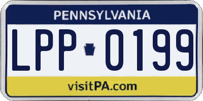 PA license plate LPP0199