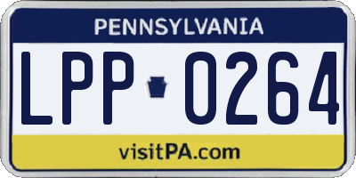 PA license plate LPP0264