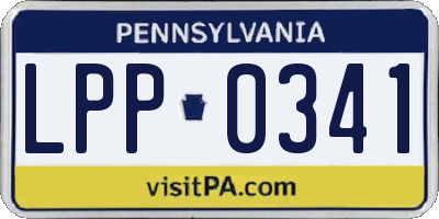 PA license plate LPP0341