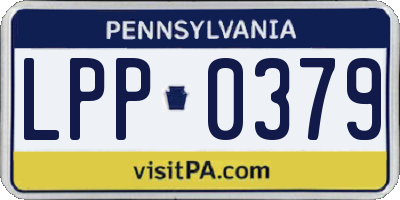 PA license plate LPP0379