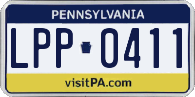 PA license plate LPP0411