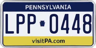 PA license plate LPP0448
