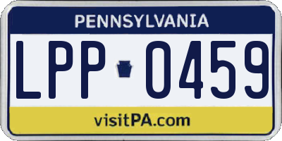 PA license plate LPP0459