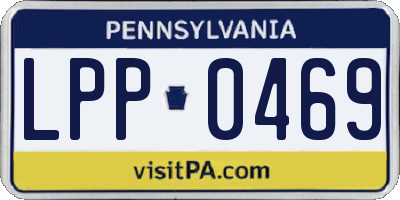 PA license plate LPP0469