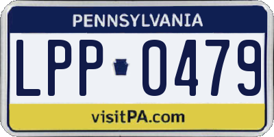 PA license plate LPP0479