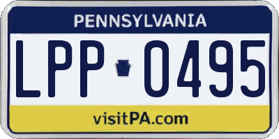 PA license plate LPP0495