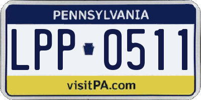 PA license plate LPP0511