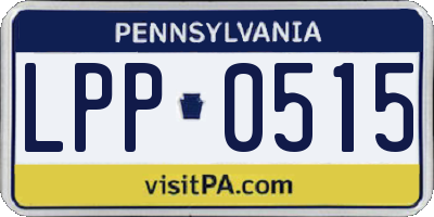 PA license plate LPP0515